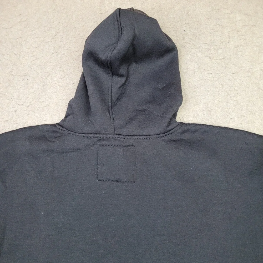 Miskeen Originals Hoodie Mens Size XL Black Jacket Pockets Faded Distressed‎ VTG